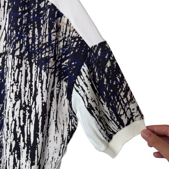 Zara black and white abstract print top size S - Picture 2 of 4